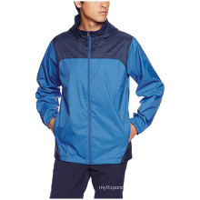 wind resistant windbreaker  two tone nylon fabric for windbreaker men